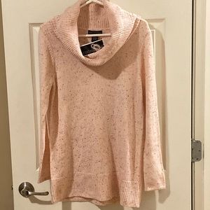 Design 365 Pink Cowl Neck Sweater NWT